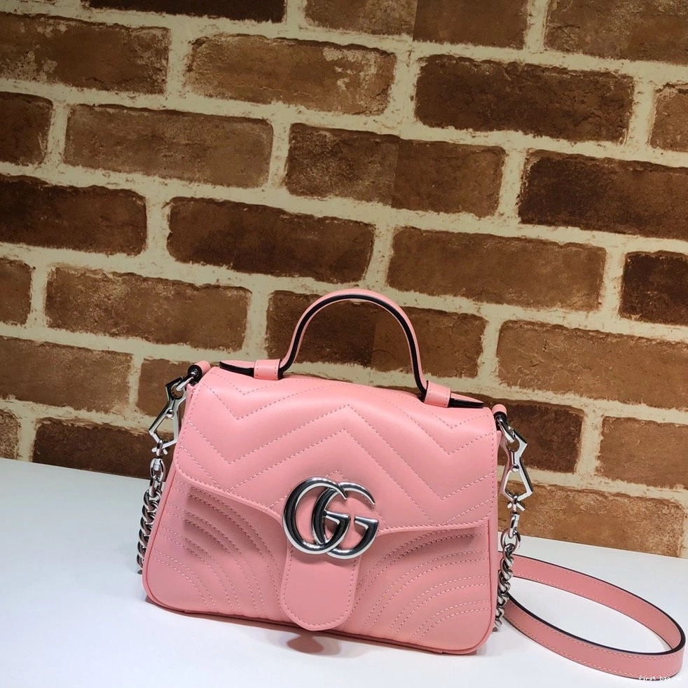 Marmont mini GUCCI handle bag GG top 0715